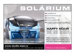 Solárium - komerční prezentace a nabídka happy hour